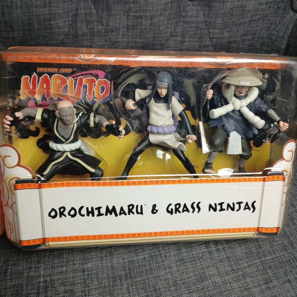VTG Shonen Jump NARUTO Orochimaru & Grass Ninjas Action Figures Mattel New -ZD‎